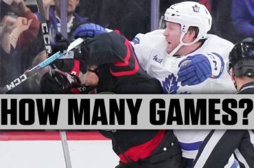 How Many Games Will Morgan Rielly Be Suspended for Cross Checking Ridly Greig?