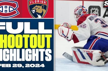 Montreal Canadiens at Florida Panthers | FULL Shootout Highlights - February 29, 2024