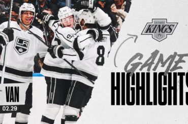 LA Kings DOMINATE Vancouver Canucks in 5-1 Win! | LAK Game Highlights