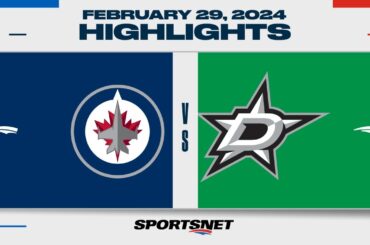 NHL Highlights | Jets vs. Stars - February 29, 2024