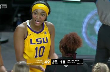 👀 TECHNICALS On Angel Reese & Kay Kay Green After Heated Exchange | #13 LSU Tigers vs Texas A&M