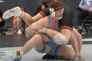184lbs Aaron Ayzeron (Columbia) vs Nate Dugan (Princeton)