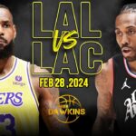 Los Angeles Lakers vs Los Angeles Clippers Full Game Highlights | February 28, 2024 | FreeDawkins