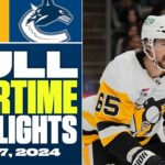 Pittsburgh Penguins at Vancouver Canucks | FULL Overtime Highlights - February 27
