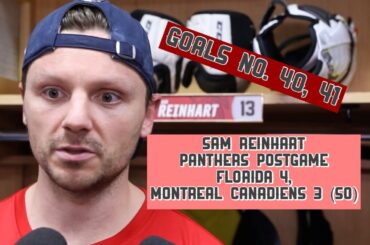 Sam Reinhart, Panthers Postgame: Florida 4, Montreal Canadiens 3 (SO)