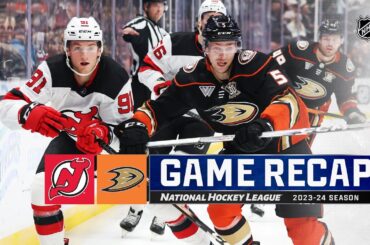 Devils @ Ducks 3/1 | NHL Highlights 2024