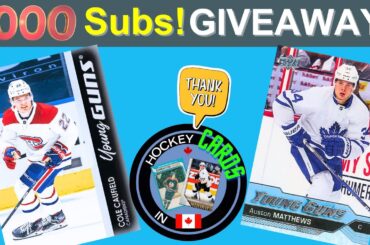 We Did It! 🔥1,000 Subs Hit for Hockey Cards in Canada! Thank you!