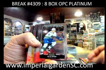 BREAK #4309 : 8 BOX 2022-23 #upperdeck OPC PLATINUM NHL HOCKEY BOX CASE BREAK