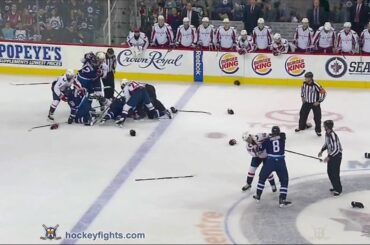 Michael Latta vs Jacob Trouba Dec 5, 2015