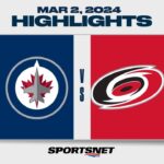 NHL Highlights | Jets vs. Hurricanes - March 2, 2024