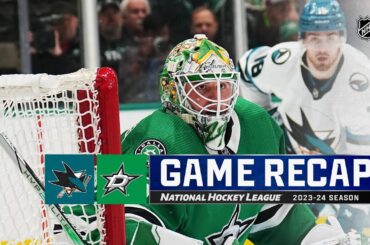 Sharks @ Stars 3/2 | NHL Highlights 2024
