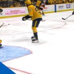 Drysdale's Shot Pinballs Off Josi And Fabbro Before Finding Back Of Net In Freak Play