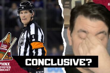 Did NHL officials have enough evidence to overturn Alex Kerfoot's goal for the Coyotes vs. Colorado?