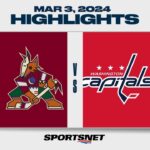 NHL Highlights | Coyotes vs. Capitals - March 3, 2024