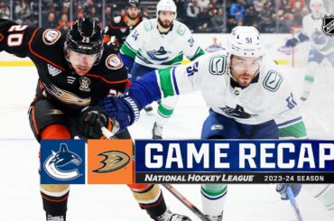 Canucks @ Ducks 3/3 | NHL Highlights 2024