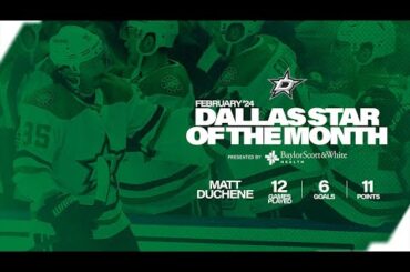 Matt Duchene Dallas Star of the Month Highlights February 2024