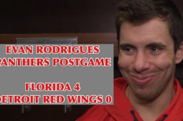 Evan Rodrigues, Panthers Postgame: Florida 4, Detroit Red Wings 0
