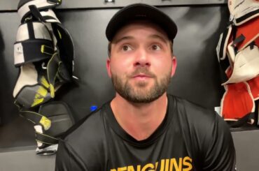 Emil Bemstrom talks about scoring in first game with Penguins