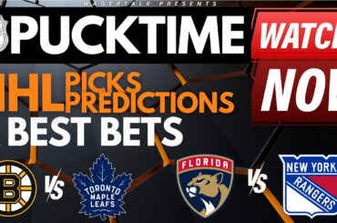 NHL Predictions, Picks & Odds | Panthers vs Rangers | Bruins vs Maple Leafs | PuckTime Mar 4