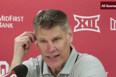 Oklahoma basketball: Porter Moser, Jalon Moore, Sam Godwin Houston Postgame