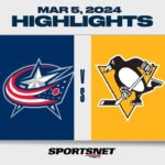 NHL Highlights | Blue Jackets vs. Penguins - March 5, 2024