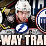 EDMONTON OILERS GOING ALL IN: 3-WAY TRADE WITH ANAHEIM DUCKS AND TAMPA BAY LIGHTNING (Adam Henrique)
