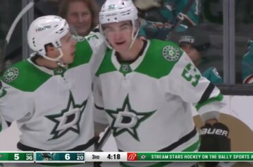 Wyatt Johnston First Career @NHL Hat Trick | Dallas Stars vs San Jose Sharks March 5, 2024