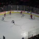 Gabriel Fortier of the Syracuse Crunch scores in OT to win the game vs. the Laval Rocket 3/6/24