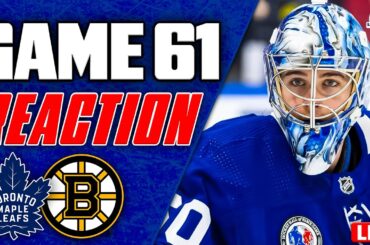 Maple Leafs vs Boston Bruins LIVE POST GAME | Game 61 REACTION