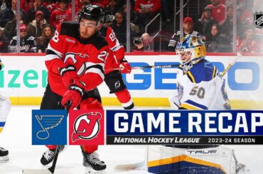 Blues @ Devils 3/7 | NHL Highlights 2024