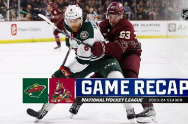 Wild @ Coyotes 3/7 | NHL Highlights 2024