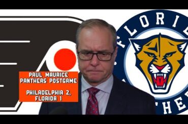 Paul Maurice, Panthers Postgame: Philadelphia Flyers 2, Florida 1