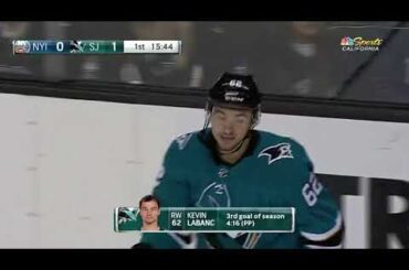 Kevin Labanc PP Goal vs NYI October 14, 2017