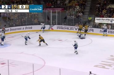 Ivan Barbashev makes three strong hits vs Canucks within 10 seconds (7 mar 2024)