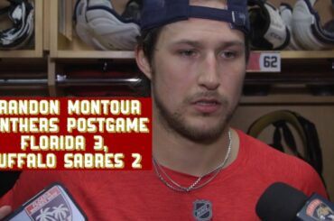 Brandon Montour, Panthers Postgame: Florida 3, Buffalo Sabres 2