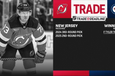 Tyler Toffoli traded to the Winnipeg Jets