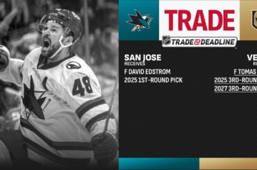 Tomas Hertl traded to the Vegas Golden Knights