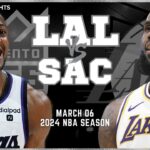 Los Angeles Lakers vs Sacramento Kings Full Game Highlights | Mar 6 | 2024 NBA Season