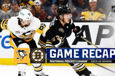Penguins @ Bruins 3/9 | NHL Highlights 2024
