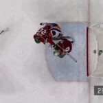 Devan Dubnyk hit Anders Lee