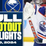 Edmonton Oilers at Buffalo Sabres | FULL Shootout Highlights - March 9, 2024