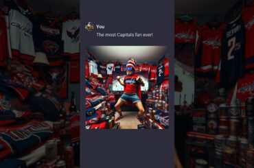 Washington Capitals Fans 🏒 #aiart #aigeneratedart #nhl #hockey #chatgpt