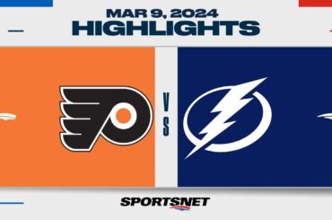 NHL Highlights | Flyers vs. Lightning - March 9, 2024