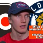Anton Lundell, Panthers Postgame: Philadelphia Flyers 2, Florida 1