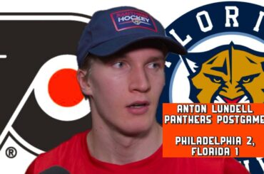 Anton Lundell, Panthers Postgame: Philadelphia Flyers 2, Florida 1