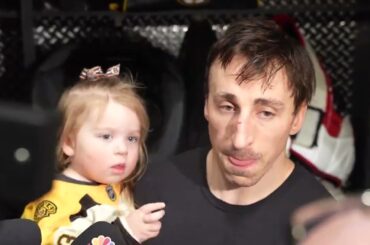 Brad Marchand REACTS to Bruins 5-1 Win vs Penguins | Postgame Interview