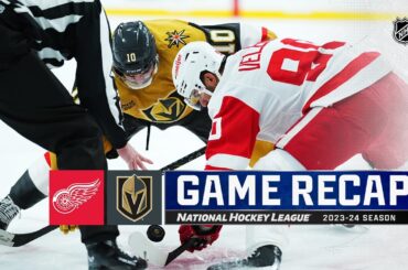 Red Wings @ Golden Knights 3/9 | NHL Highlights 2024