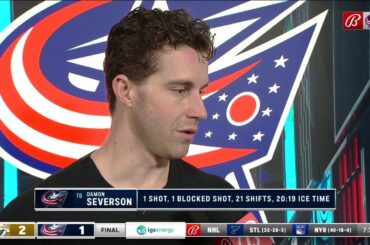 Damon Severson thought the Blue Jackets started a little too late today against Nashville
