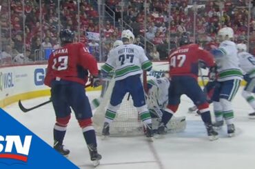 Capitals’ Jakub Vrana Scores By Flipping Puck Up, Off Back Of Jacob Markstrom