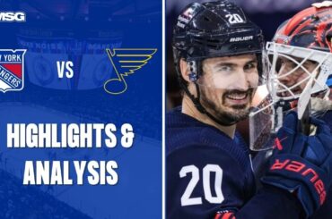 Rested Rangers Shutout Blues In Return-To-Form Win | New York Rangers